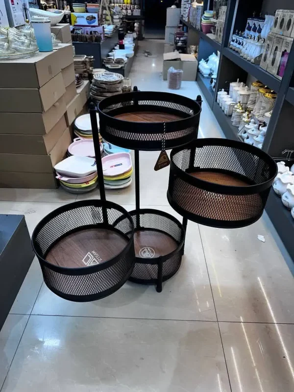 سبد 4 طبقه گرد